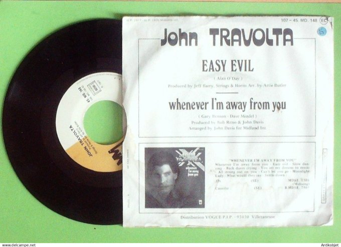 Travolta John 45T SP Easy evil 1976