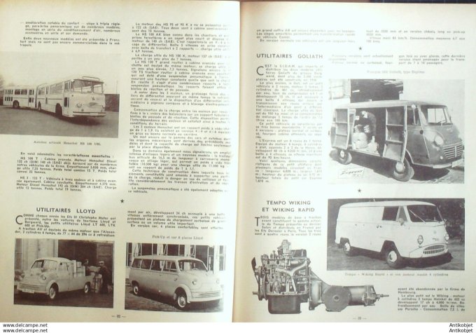 Revue Technique Automobile Camions UNIC Voiturette Jet 164#1959