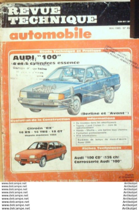 R.T Automobile Audi 100 Citroën BX 16 RS   # 455