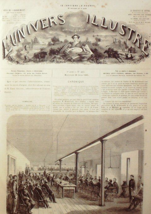 L'Univers illustré 1865 # 445 Roumanie Bucarest Types & costumes Washington