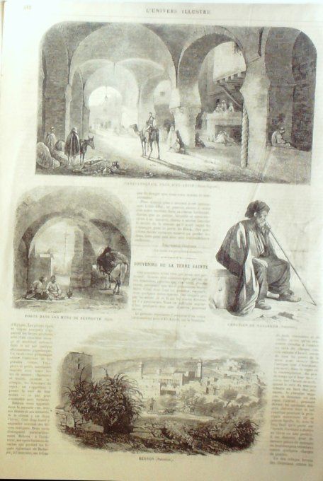 L'Univers illustré 1865 # 446 Allemagne E.M.S Egypte El-Arish Herron Syrie Beyrouth 