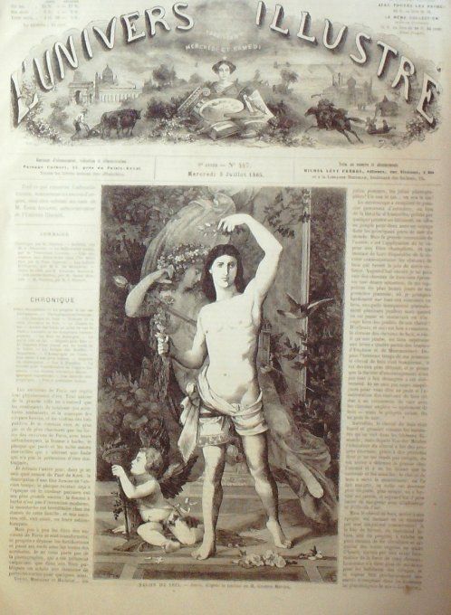 L'Univers illustré 1865 # 447 Suisse Schwitz Mexique indien Kickapous île Maurice Port-Louis 