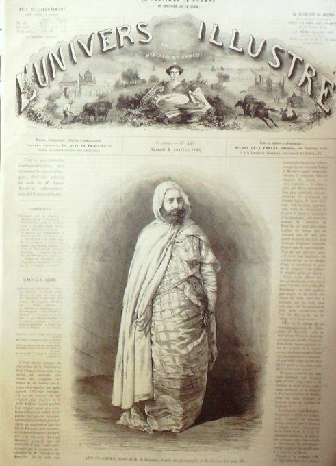 L'Univers illustré 1865 # 448 Algérie Abd-El-Kader Russie Moscou Kitai-Gorod 