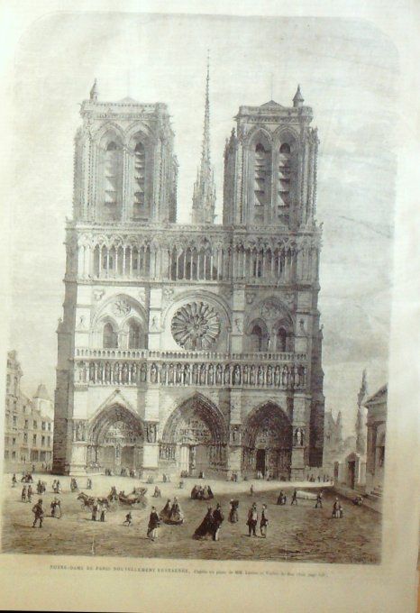 L'Univers illustré 1865 # 449 Notre-Dame-Paris Belgique Spa Chasse à l'ours en Pyrénées