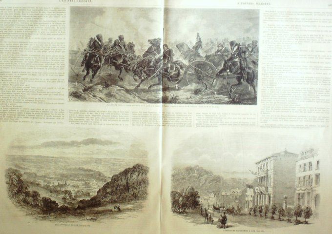 L'Univers illustré 1865 # 449 Notre-Dame-Paris Belgique Spa Chasse à l'ours en Pyrénées