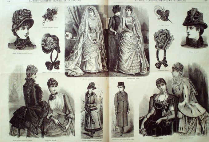 Journal Mode illustrée 1884 # 44 Robes en voile & faille 