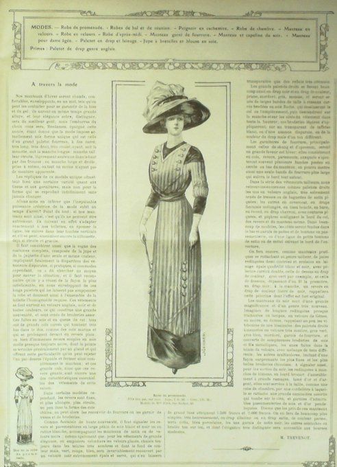 Journal Mode illustrée 1910 # 44 Manteau de visites