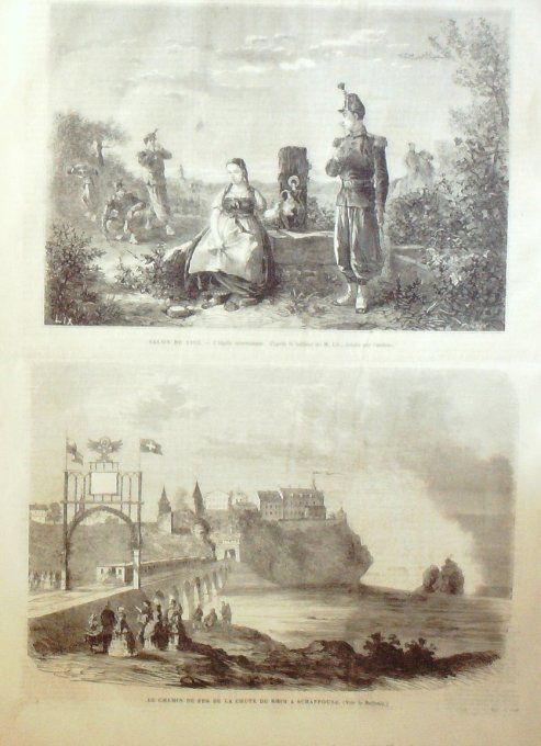 L'Univers illustré 1865 # 452 Schaffouse Angleterre élections Russie St-Pétersbourg la Néva 