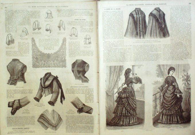 Journal Mode illustrée 1871 # 45 Robe de chambre