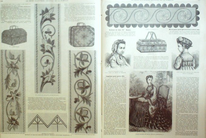 Journal Mode illustrée 1873 # 45 Toilettes de sorties