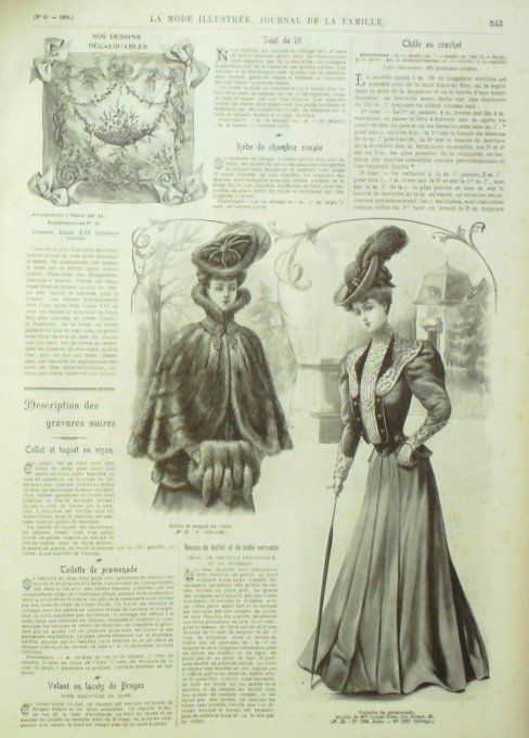 Journal Mode illustrée 1905 # 45 Costume tailleur