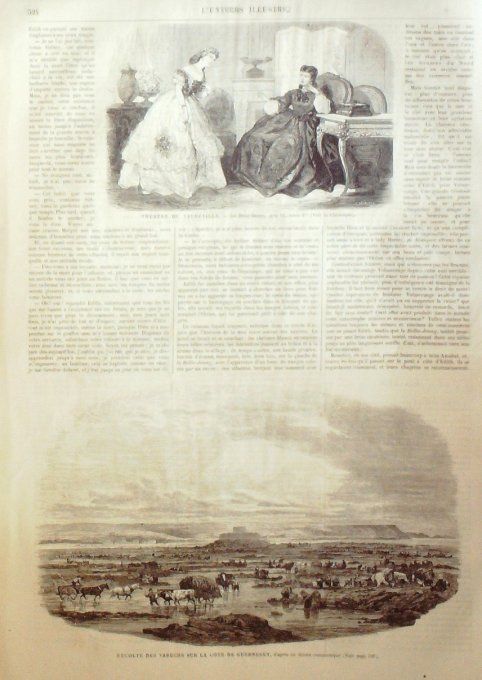 L'Univers illustré 1865 # 460 Rouen (76) Uruguay Riachuelo Guernesey varechs Suède souverains