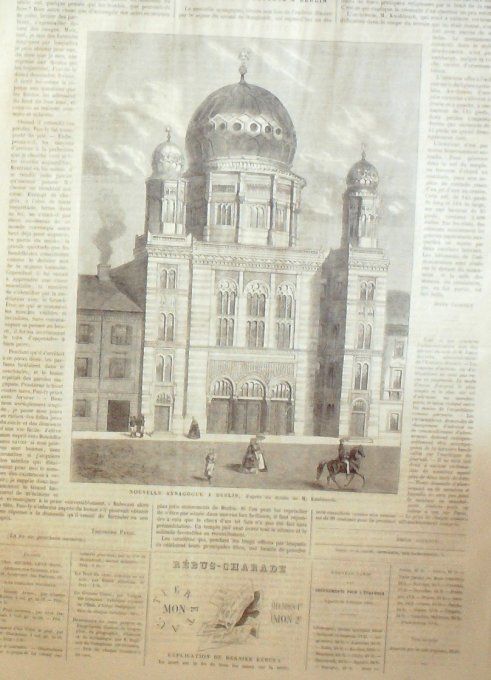 L'Univers illustré 1865 # 462 Cherbourg (15) Berlin Ecosse Cornemusier Népal Khrishna Laos Tenasseri