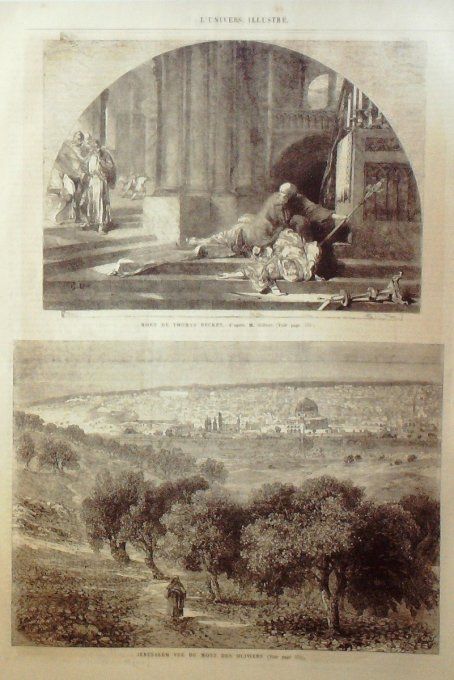 L'Univers illustré 1865 # 466 Lindau Constance Inde Calcutta Sheffield Jérusalem Tomas Becket