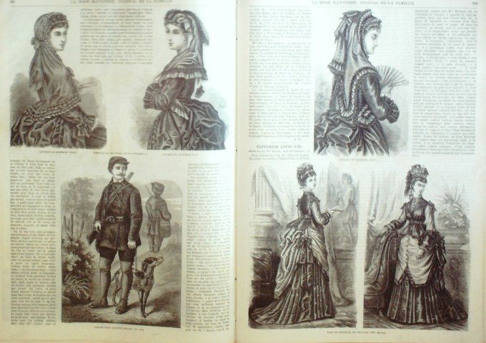 Journal Mode illustrée 1873 # 46 Paletot en drap