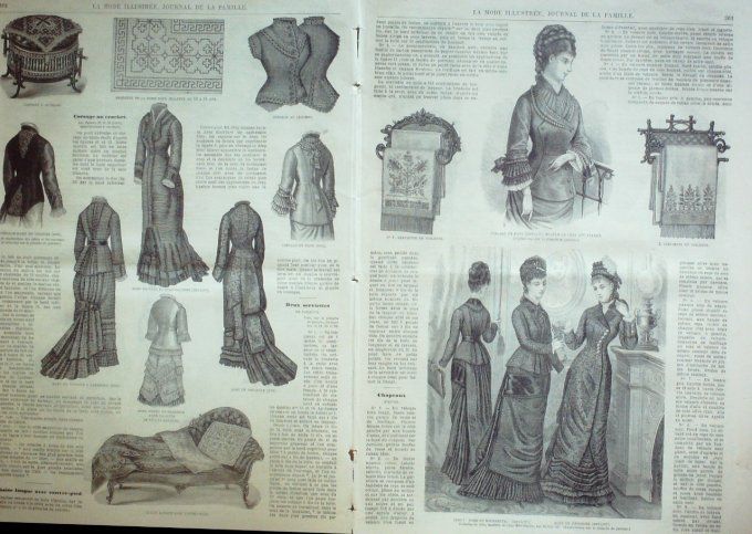 Journal Mode illustrée 1877 # 46 Robes fillettes