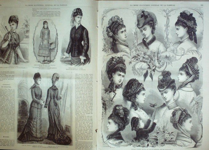 Journal Mode illustrée 1877 # 46 Robes fillettes