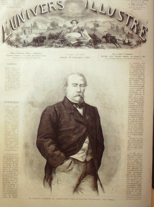 L'Univers illustré 1865 # 470 Pologne Livonie Riga faïences révolutionnaires   