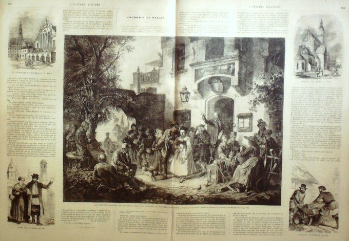 L'Univers illustré 1865 # 470 Pologne Livonie Riga faïences révolutionnaires   