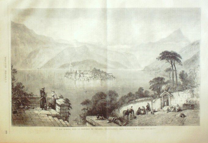 L'Univers illustré 1865 # 471 Italie lac d'Orta Novarre Allemagne Toeplitz 