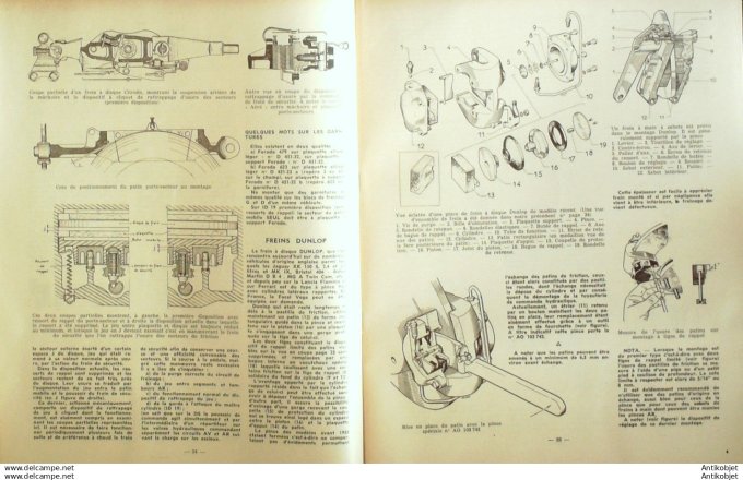 Revue Technique Automobile Citroën Hy Hz Renault Floride Triumph Herald 159#1959