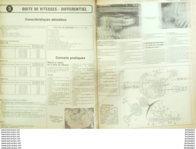 Revue Technique Automobile Audi 90 & 80 Citroën BX14 Peugeot 405D  #489