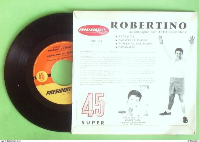 Robertino 45T EP Jamaîca 1961