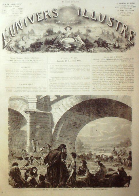 L'Univers illustré 1865 # 478 Vincennes Tir Angleterre Southampton Newmarket