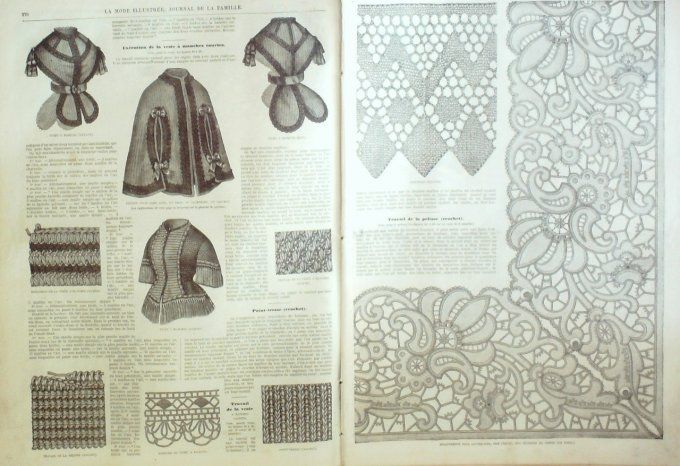 Journal Mode illustrée 1871 # 47 Manteau en tissu