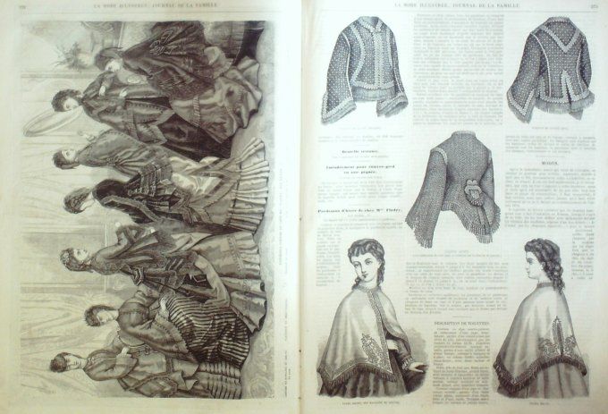 Journal Mode illustrée 1871 # 47 Manteau en tissu