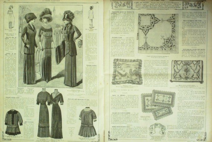 Journal Mode illustrée 1910 # 47 Robes de dîners