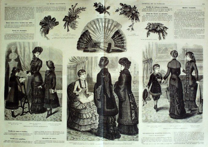 Journal Mode illustrée 1881 # 47 Robes fillettes