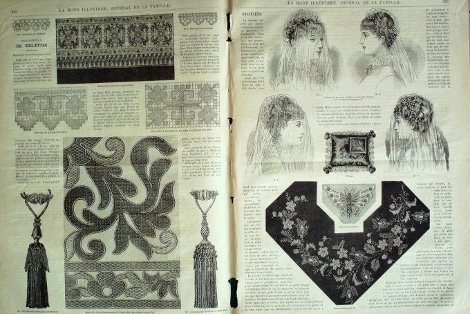 Journal Mode illustrée 1883 # 47 Robes en faille & satin