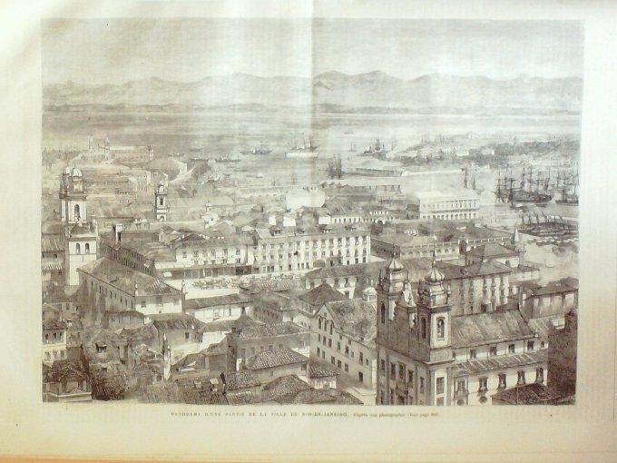 L'Univers illustré 1865 # 480 Brésil Rio-de-Janeiro hôtel Dieu 