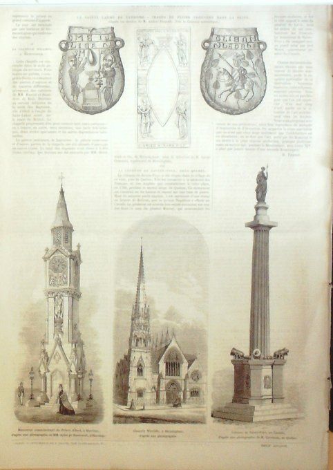 L'Univers illustré 1865 # 481 Londres Grèce Corfou île Vido Boulogne (92) Canada Quebec Ste-Rose