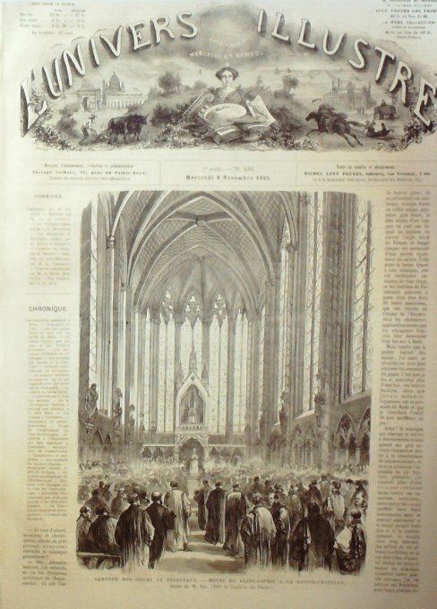 L'Univers illustré 1865 # 483 Guenersey île Aurigny Turquie Satalieh Russie Kostroma Yeroslav  