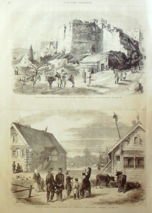 L'Univers illustré 1865 # 483 Guenersey île Aurigny Turquie Satalieh Russie Kostroma Yeroslav  