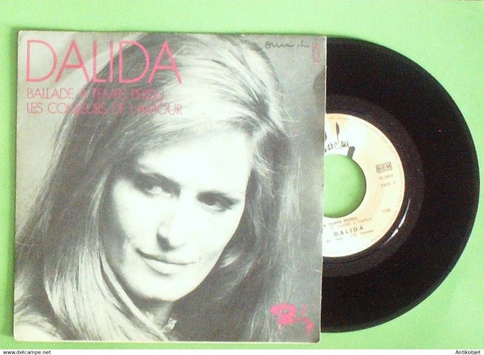 Dalida 45T SP Ballade à  temps perdu (pub Antar)