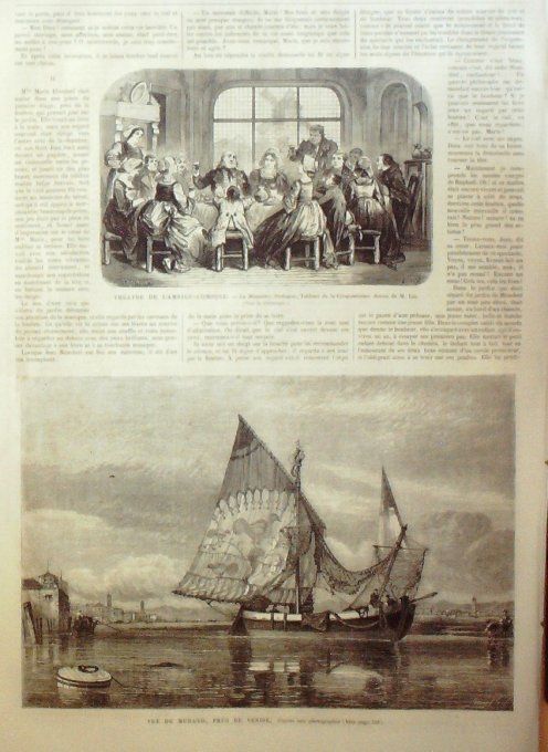 L'Univers illustré 1865 # 484 Allemagne Dusseldorf Guadeloupe Turquie Boutan Venise Murano 