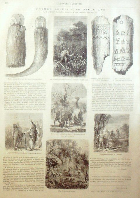 L'Univers illustré 1865 # 485 Allemagne Dusseldorf Guadeloupe Chine Boutan Venise Murano