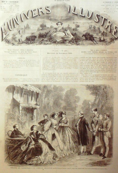 L'Univers illustré 1865 # 487 Egypte Caire Ecosse Cullen Italie Catane Ste-Agathe