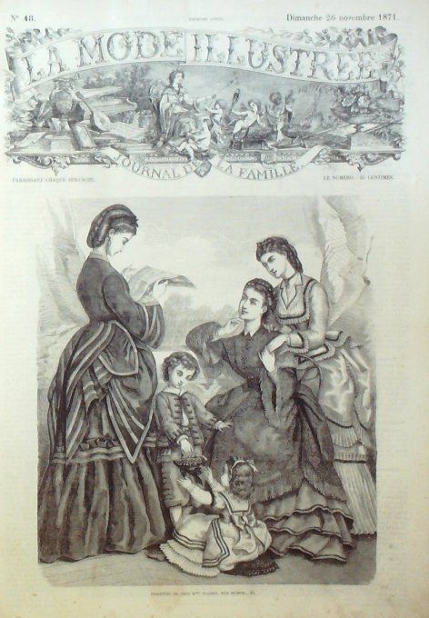 Journal Mode illustrée 1871 # 48 Toilettes de printemps