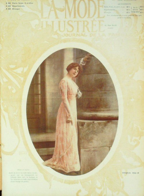 Journal Mode illustrée 1911 # 48 Lingerie Toilettes bal manteaux