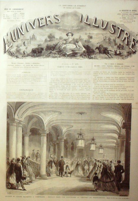 L'Univers illustré 1865 # 490 Autriche Vienne Eugène de Savoie Gênes Canda Altona