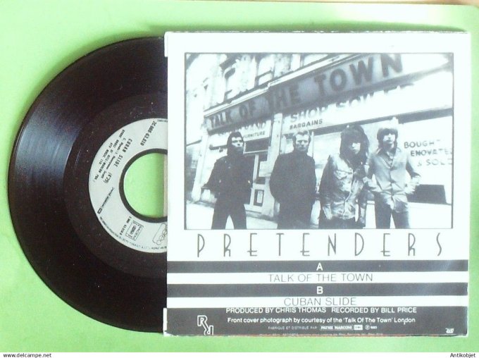 Pretenders 45T SP Cuban slide 1980