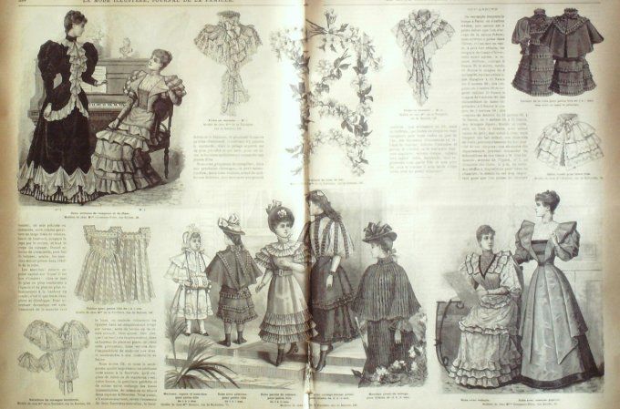 Journal Mode illustrée 1893 # 49 Costume de patinage