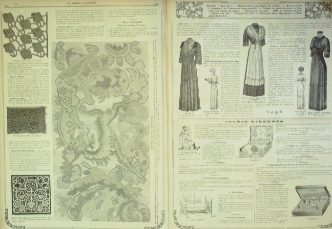 Journal Mode illustrée 1911 # 49 Manteaux dames costumes féminines