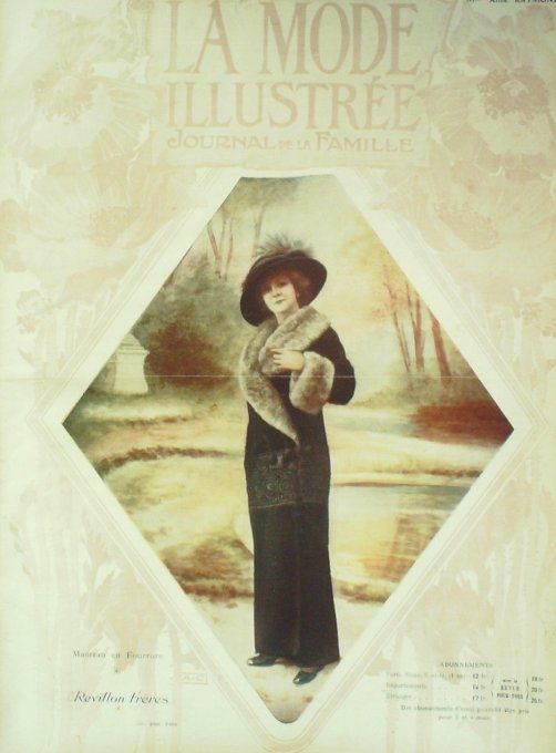 Journal Mode illustrée 1910 # 49 Manteau & costume