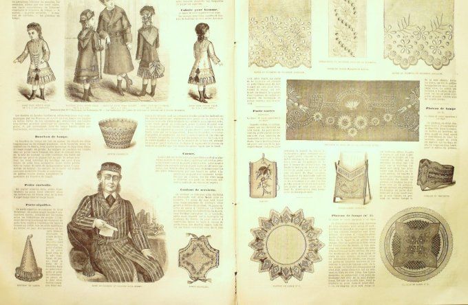 Journal Mode illustrée 1880 # 49 Robes lainage & Vigogne