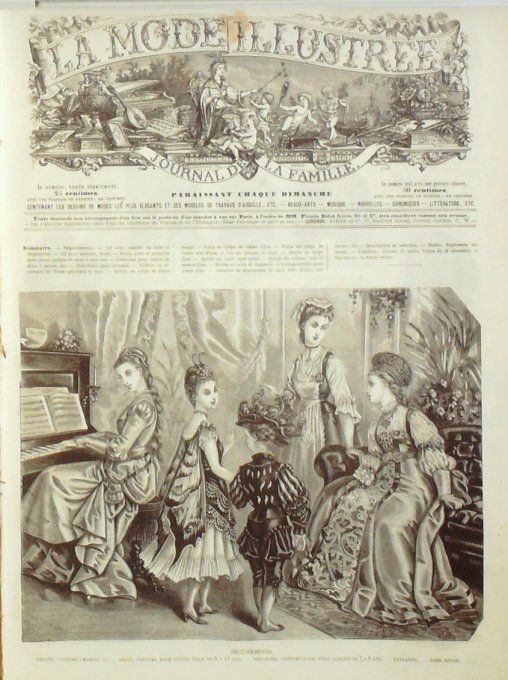 Journal Mode illustrée 1875 #  4 Travestissements enfants